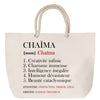Sac Fête des Mères Mamie Famille Idée Cadeau anniversaire Noël Travail Boulot Métier Départ Retraite Collègue Femme cabas shopping plage