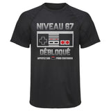 Maillot de Sport Homme Niveau 67 - T-Shirt Respirant Polyester Manches Courtes - Cadeau Sportif Anniversaire Noël Fête des Pères