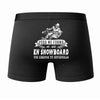 Caleçon Une légende Te Forma Snowboard - Dos - Humour Boxer Coton Motif Métier Idée Cadeau Anniversaire Noël Homme