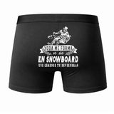 Caleçon Une légende Te Forma Snowboard - Dos - Humour Boxer Coton Motif Métier Idée Cadeau Anniversaire Noël Homme