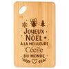 Planche à découper cadeau Noël famille amis papa maman mamie papi, idée cadeau apéro et cuisine, Secret Santa