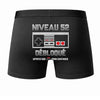 Caleçon Niveau 52 - Dos - Humour Boxer Coton Motif Métier Idée Cadeau Anniversaire Noël Homme