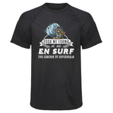 Maillot de Sport Homme Surf Une Legende Tu Deviendras - T-Shirt Respirant Polyester Manches Courtes - Cadeau Sportif Anniversaire Noël Fête des Pères
