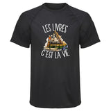 Maillot de Sport Homme Livres Cest la Vie - T-Shirt Respirant Polyester Manches Courtes - Cadeau Sportif Anniversaire Noël Fête des Pères