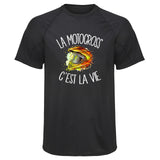 Maillot de Sport Homme Motocross Cest la Vie - T-Shirt Respirant Polyester Manches Courtes - Cadeau Sportif Anniversaire Noël Fête des Pères