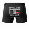 Caleçon Niveau 65 - Dos - Humour Boxer Coton Motif Métier Idée Cadeau Anniversaire Noël Homme