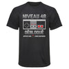 Maillot de Sport Homme Niveau 49 - T-Shirt Respirant Polyester Manches Courtes - Cadeau Sportif Anniversaire Noël Fête des Pères