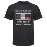 Maillot de Sport Homme Niveau 86 - T-Shirt Respirant Polyester Manches Courtes - Cadeau Sportif Anniversaire Noël Fête des Pères