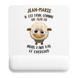 Tapis de souris ergonomique avec repose-poignet, accessoire bureau pour femme et homme, fête des pères, cadeau pas cher, idée cadeau fête des mères, secret santa, départ à la retraite, télétravail et gaming