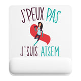 Tapis de souris ergonomique avec repose-poignet, accessoire bureau pour femme et homme, fête des pères, cadeau pas cher, idée cadeau fête des mères, secret santa, départ à la retraite, télétravail et gaming