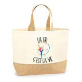 Sac Jute Fête des Mères Fêtes des Pères Mamie Papi Famille Idée Cadeau anniversaire Noël Travail Boulot Métier Départ Retraite Collègue Femme Homme