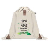 Sac à dos avec pochette Merci Mémé Inoubliable Femme