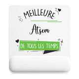Tapis de souris ergonomique avec repose-poignet, accessoire bureau pour femme et homme, fête des pères, cadeau pas cher, idée cadeau fête des mères, secret santa, départ à la retraite, télétravail et gaming