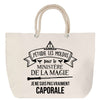 Sac Fête des Mères Mamie Famille Idée Cadeau anniversaire Noël Travail Boulot Métier Départ Retraite Collègue Femme cabas shopping plage
