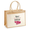 Sac Fête des Mères Mamie MAman Soeur Femme Famille Idée Cadeau anniversaire Noël Travail Boulot Métier Départ Retraite Collègue Femme cabas shopping plage