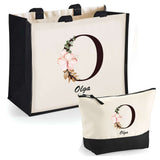 Cabas femme sac plage ou shopping tote bag pochette trousse Idée cadeau original pour anniversaire Noël travail départ retraite collègue famille fete des mères maman mamie