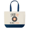 Sac de shopping bleu J'peux pas Vinyles