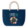 Sac de plage Bleu anse corde J'peux Pas Je Fais des Cupcakes