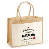 Sac Fête des Mères Mamie MAman Soeur Femme Famille Idée Cadeau anniversaire Noël Travail Boulot Métier Départ Retraite Collègue Femme cabas shopping plage