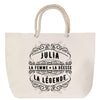 Sac Fête des Mères Mamie Famille Idée Cadeau anniversaire Noël Travail Boulot Métier Départ Retraite Collègue Femme cabas shopping plage