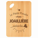 Planche bambou gravée personnalisée femme idée cadeau Fête des Mères apéro 30×20 prénom cuisine plateau fromage anniversaire noel maman mamie