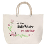 Sac Fête des Mères Mamie Famille Idée Cadeau anniversaire Noël Travail Boulot Métier Départ Retraite Collègue Femme cabas shopping plage
