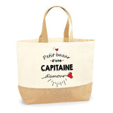 Sac Jute Fête des Mères Fêtes des Pères Mamie Papi Famille Idée Cadeau anniversaire Noël Travail Boulot Métier Départ Retraite Collègue Femme Homme