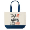 Sac de shopping bleu J'peux pas Je dois Chiner