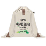 Sac à dos avec pochette Merci Professeure Inoubliable Femme