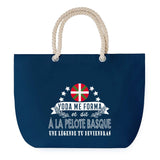 Sac de plage Bleu anse corde Pelote Basque Légende Humour Geek