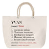 Sac Fête des Mères Mamie Famille Idée Cadeau anniversaire Noël Travail Boulot Métier Départ Retraite Collègue Femme cabas shopping plage
