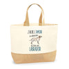 Sac Jute Fête des Mères Fêtes des Pères Mamie Papi Famille Idée Cadeau anniversaire Noël Travail Boulot Métier Départ Retraite Collègue Femme Homme