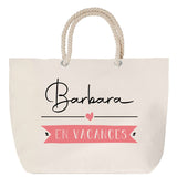 Sac Fête des Mères Mamie Famille Idée Cadeau anniversaire Noël Travail Boulot Métier Départ Retraite Collègue Femme cabas shopping plage
