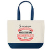 Sac de shopping bleu Documentaliste Superwoman