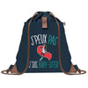 sac a dos bleu coton recycle avec pochette idee cadeau originale pour collegue ami prof ou membre de la famille cadeau mixte noel anniversaire secret santa ou depart au travail sac leger pratique et ecologique design breton moderne
