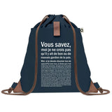 sac a dos homme bleu coton recycle avec pochette idee cadeau utile pour collegue papa ou ami cadeau homme noel anniversaire secret santa ou depart a la retraite sac durable pratique et robuste design sobre et elegant