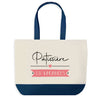 Sac de shopping bleu Pâtissière en Vacances