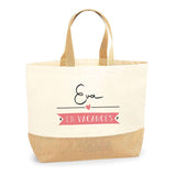 Sac Jute Fête des Mères Fêtes des Pères Mamie Papi Famille Idée Cadeau anniversaire Noël Travail Boulot Métier Départ Retraite Collègue Femme Homme