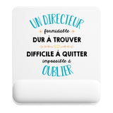 Tapis de souris ergonomique avec repose-poignet, accessoire bureau pour femme et homme, fête des pères, cadeau pas cher, idée cadeau fête des mères, secret santa, départ à la retraite, télétravail et gaming