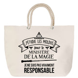 Sac Fête des Mères Mamie Famille Idée Cadeau anniversaire Noël Travail Boulot Métier Départ Retraite Collègue Femme cabas shopping plage