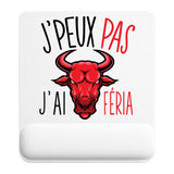 Tapis de souris ergonomique avec repose-poignet, accessoire bureau pour femme et homme, fête des pères, cadeau pas cher, idée cadeau fête des mères, secret santa, départ à la retraite, télétravail et gaming