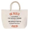 Sac Fête des Mères Mamie Famille Idée Cadeau anniversaire Noël Travail Boulot Métier Départ Retraite Collègue Femme cabas shopping plage