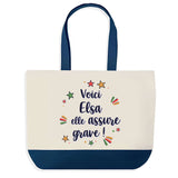 Sac Fête des Mères Mamie Famille Idée Cadeau anniversaire Noël Travail Boulot Métier Départ Retraite Collègue Femme cabas shopping plage