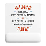 Tapis de souris ergonomique avec repose-poignet, accessoire bureau pour femme et homme, fête des pères, cadeau pas cher, idée cadeau fête des mères, secret santa, départ à la retraite, télétravail et gaming