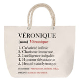 Sac Fête des Mères Mamie Famille Idée Cadeau anniversaire Noël Travail Boulot Métier Départ Retraite Collègue Femme cabas shopping plage