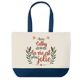 Sac Fête des Mères Mamie Famille Idée Cadeau anniversaire Noël Travail Boulot Métier Départ Retraite Collègue Femme cabas shopping plage