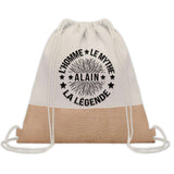 Sac Fête des Pères Papi Papa Cadeau anniversaire Noël Travail Boulot Métier Départ Retraite Collègue Homme cabas shopping plage