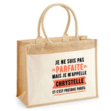 Sac Fête des Mères Mamie Famille Idée Cadeau anniversaire Noël Travail Boulot Métier Départ Retraite Collègue Femme cabas shopping plage