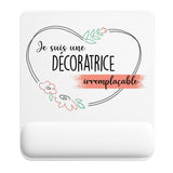 Tapis de souris ergonomique avec repose-poignet, accessoire bureau pour femme et homme, fête des pères, cadeau pas cher, idée cadeau fête des mères, secret santa, départ à la retraite, télétravail et gaming