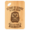 Planche bambou gravée personnalisée homme idée cadeau Fête des Pères apéro 30×20 prénom cuisine plateau fromage anniversaire noel papa papi 
